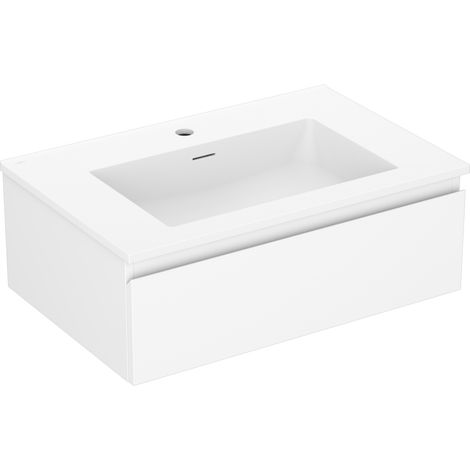 Mexen Orio mobile da bagno da 70 cm con lavabo Otis, 1 cassetto, bianco opaco - 91A10-07023-1-BF01-W18M01 (1/5)