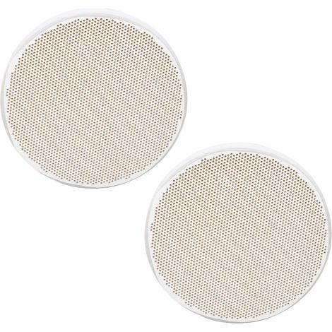 Lot de 2 plaques de soudure rondes à trous multiples, en quartz, pour la soudure de bijoux et l'isolation thermique (grand format). (1/5)