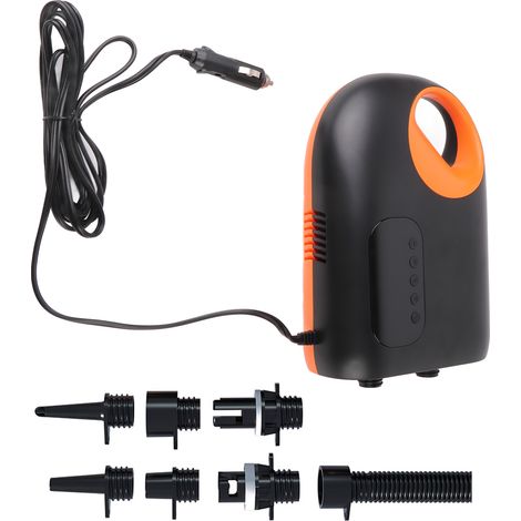 Pompe à pagaie portable, compresseur d'air électrique haute pression 20 psi, batterie externe 18 000 mAh, supporte le gonflage et le dégonflage avec lumière LED, 6 buses pour bateau gonflable, piscine (1/5)