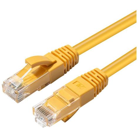 Cavo di rete Microconnect MC-UTP6A003Y giallo 0,3 m Cat6a U/UTP (UTP) (1/3)