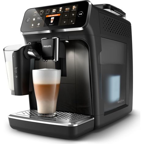 Philips Automatische Kaffeemaschine Schwarz mit integriertem Mahlwerk