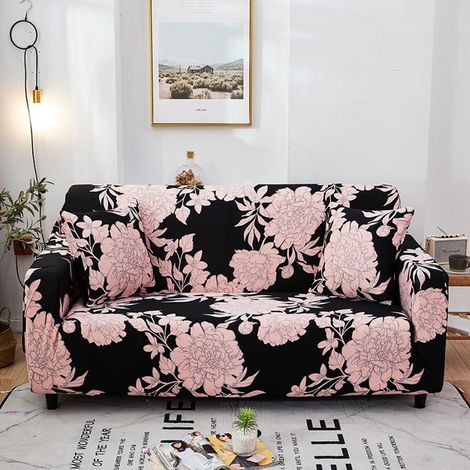 Housse de canapé extensible 3 Places – 190-230 cm – Protection contre animaux domestiques – Antidérapant – Durable (1/4)
