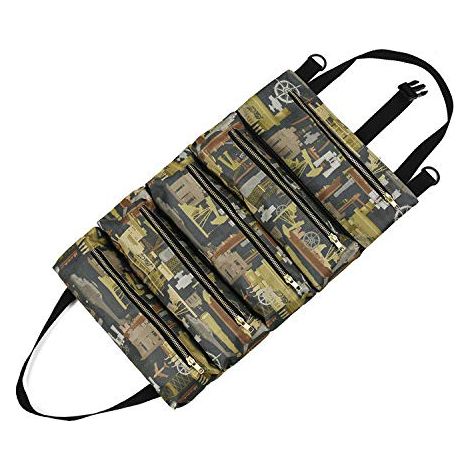 Sac à outils multifonction enroulable en toile pour clés à molettes, seau de voiture, trousse de premiers secours, sac de transport pour outils de camping, sac de transport camouflage (1/5)