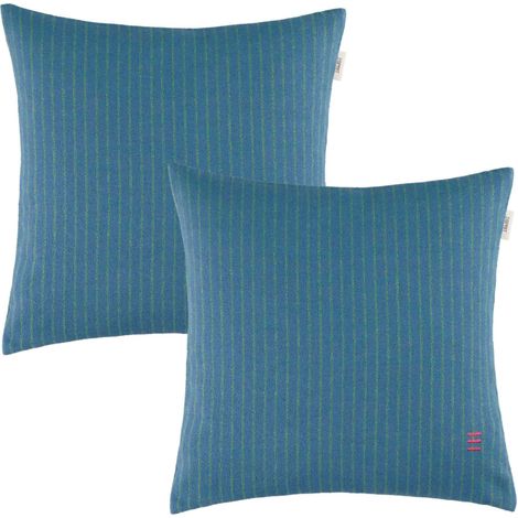 ESPRIT Fodera per cuscino decorativo FUN STRIPE-2 - Set da 2 38x38 cm, Blu