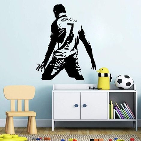 Fußballspieler Cristiano Ronaldo Wandtattoo-Aufkleber für Kinderzimmer, Jungenzimmer, Fußballdeko (1/5)