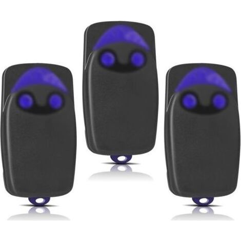 3 Pièces Remplacement pour télécommande NICE, télécommande portail 433,92MHz 2 canaux, compatible avec Flo1r-s, Flo2r-s, Flo4r-s (1/4)