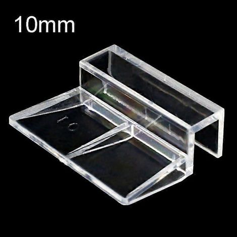 10 clips universels pour couvercles d'aquarium sans rebord en acrylique, 6 mm/8 mm/10 mm (1/5)