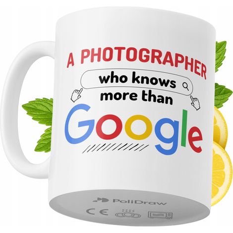 Tazza divertente e umoristica per fotografi, ideale per caffè e tè, con grafica e testo divertenti. Perfetta per compleanni, onomastici e festività. Tazza premium per occasioni speciali, per casa, uff (1/5)