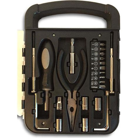 Kit d'outils portables 20 pièces pour homme, marque Republic, pour le bricolage, la réparation de garage et autres travaux de rénovation. (1/3)