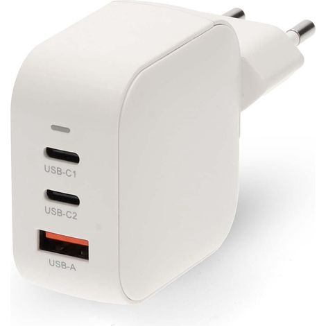 Nedis Cargador mural compacto blanco 70W Power Delivery