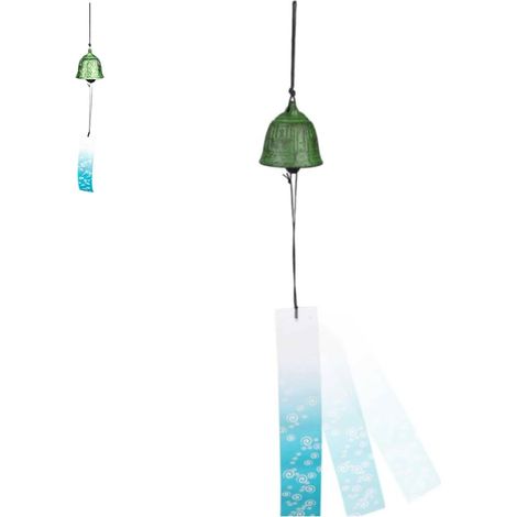 Carillons éoliens en Fonte, carillons éoliens Japonais, carillons éoliens Horloge Ancienne Carillon éolien en Fer forgé méditation pour Jardin terrasse Balcon (1/5)