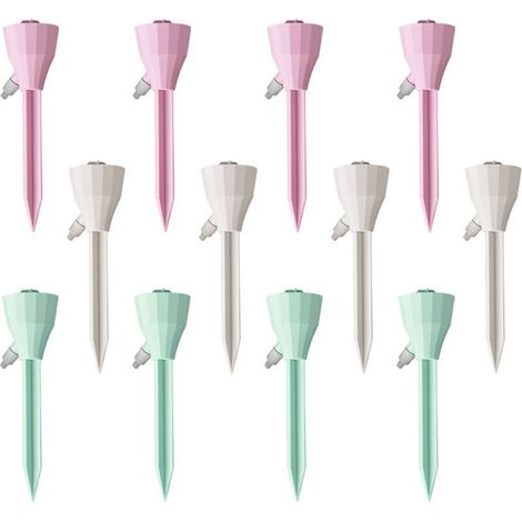 SABIR 12 Pcs Arrosage Goutte à Goutte,Goutte à Goutte Bouteille Automatique Plantes Irrigation Réglable Irrigation de Plante Pointes d'Arrosage des Plantes avec Vannes pour Plantes Jardin Maison STOL (1/4)