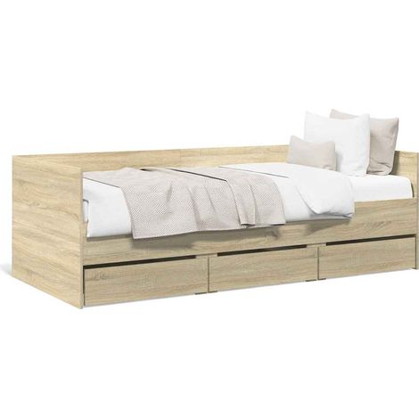 Maison Exclusive - Tagesbett mit Schubladen ohne Matratze Sonoma-
