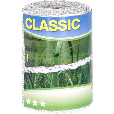 FILO ELETTRIFICATO TONDO PER RECINTO CLASSIC BIANCO mt. 250 fili 6