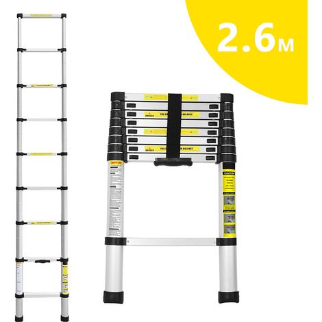 Wolketon Telescopic Manager 3.8m Stahleiter Multi -Purvose Manager Alu Multifunction Manager Pull -Out Director