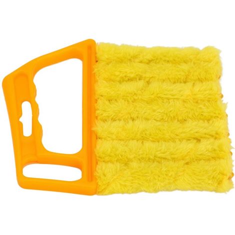 Rosvola Outil de nettoyage de stores à main, brosse, plumeau, chiffon anti-poussière pour ventilation de climatiseur, Gadget de nettoyage ménager pour la maison. (1/5)