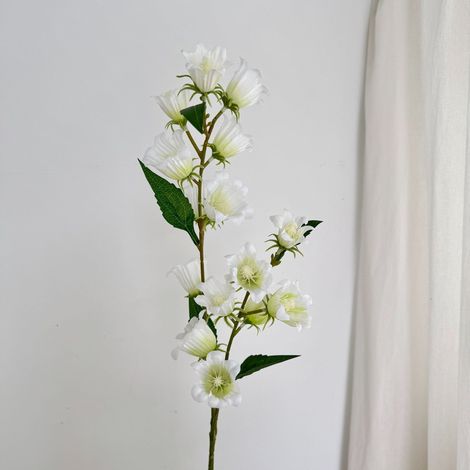 Muguet artificiel à 2 tiges - tiges longues, blanc - décoration pour salon et table à manger-AquaForge (1/3)