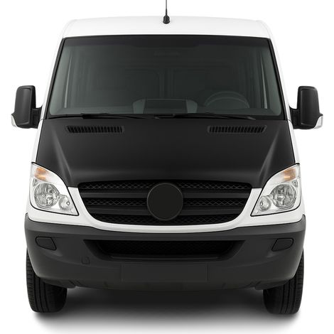 Protège Capot pour Mercedes Sprinter W906 2006-2013 Masque vinyle Noir complète (1/4)