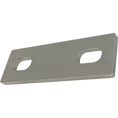 Slotted backing plate for M12 U-bolt (45 - 75 mm ID) T316 Stainless Steel (1/2)