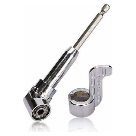Perceuses à angle droit Renvoi d'Angle Visseuse Coudée à Angle Droit 105 Degrés Tige Hexagonale 1/4" pour Perceuse (1/4)