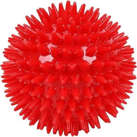 Pelota para Perros erizo con sonido 6 cm Rojo