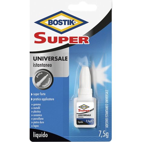 BOSTIK D2748 Adesivo Istantaneo, Trasparente, 7,5gr (1/5)