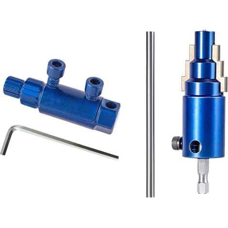 Extracteur de tuyau de rupture manuel électrique de 1,27 cm, 1,9 cm, 2,5 cm pour robinet rouillé pour perceuse électrique, retrait rapide de tuyau alimenté par perceuse (1/4)