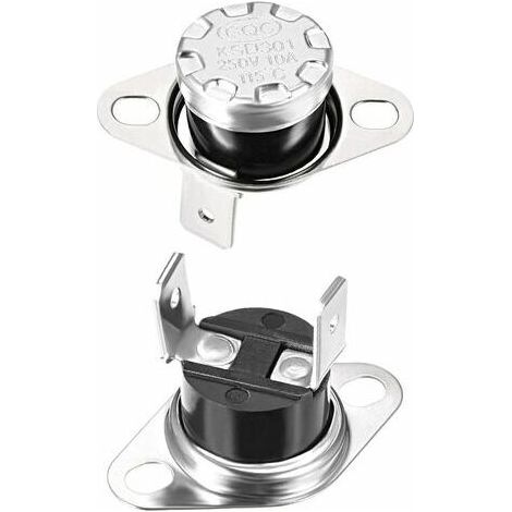 KSD301 Thermostat 115°C/239°F 10A NC ajuster le commutateur de température du disque à pression pour micro-ondes, four, cafetière 2 pièces (1/5)
