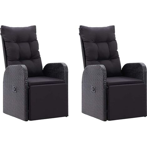 Maison Exclusive - Set Mobili da Pranzo per Giardino 5 pz Nero (1/5)