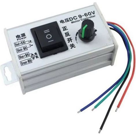 1 Contrôleur de vitesse moteur CC 9V-60V, régulateur PWM 20A 1000W, boîtier aluminium, pour moteurs à balais 775 795 (1/5)