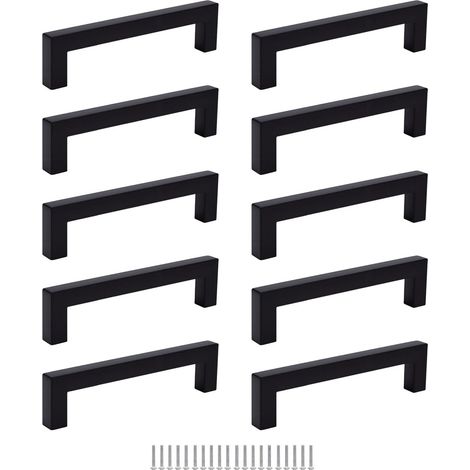 Matte Cabinet Handle, 10 Pieces, 128mm Hole Spacing (1/5)