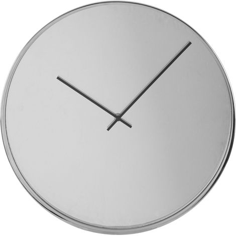 Premier Housewares Bailie Chrome/Mirror Wall Clock (1/3)