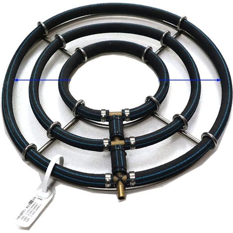 Japanischer Belüftungsring – 3er-Set – Strapazierfähiges PVC – Optimale Sauerstoffversorgung für Koiteiche, Garten und Aquarium – Ø 35 cm (1/5)