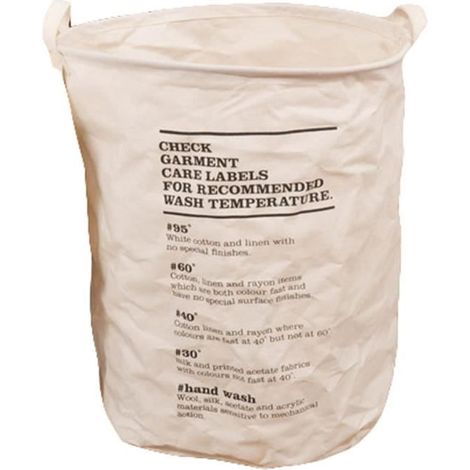 1pc 4050cm Nouveau Toile Organisateur Panier Sac à linge pliable Mot (1/2)
