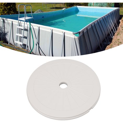 Tapa del skimmer – Tapa redonda de plástico para el modelo P6991 – Compatible con piscinas Hydrium de paredes de acero – Diámetro: 20 cm (1/5)