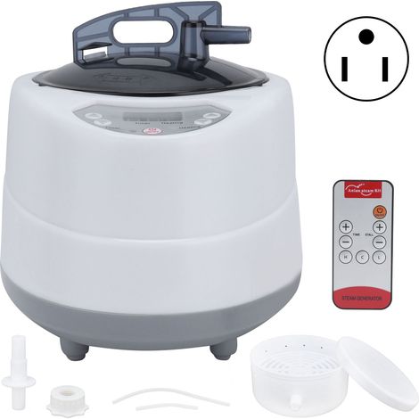 1000W Haushaltssauna-Dampfbad 2,0L Tragbares Schwitzbad-Dampfbad zur Körperentgiftung US-Stecker 110V. (1/5)
