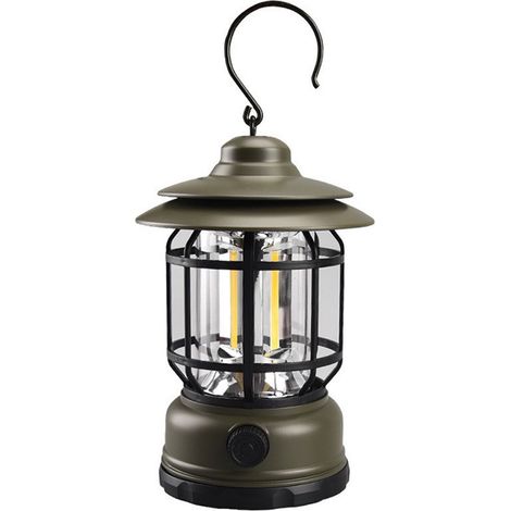 Campinglykta LED rétro, lampe de table USB uppladdningsbar ou lampe de table suspendue Bärbar Vattentät pour vandring et poissons (1/5)