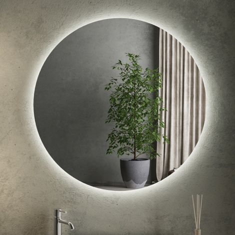Miroir lumineux rond salle de bain Diamètre 80cm MIRO (1/5)