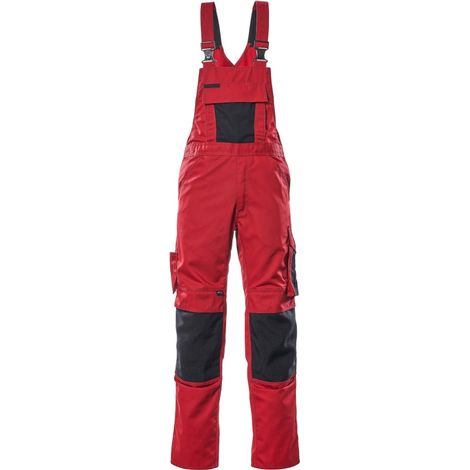 Mascot UNIQUE Latzhose  Augsburg Gr. 27 rot/schwarz