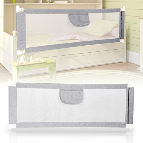 SWANEW Sponde Letto Bambini 180 CM Sbarra Letto Bambini Può Sollevamento Verticale Sponda Letto anti Caduta (1/5)