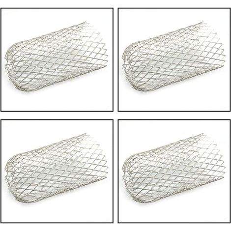 Gouttière - Filtre Tamis Extensible En Acier Inoxydable - Pour Tuyau De Descente - 4 Pièces (1/5)