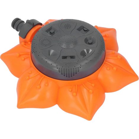 Arroseur de pelouse en ABS Outil d'arrosage de jardin automatique Pulvérisation à 360 degrés 19 x 19 x 5,5 cm Arrosage uniforme de la pelouse et du jardin Léger et facile à utiliser (1/5)