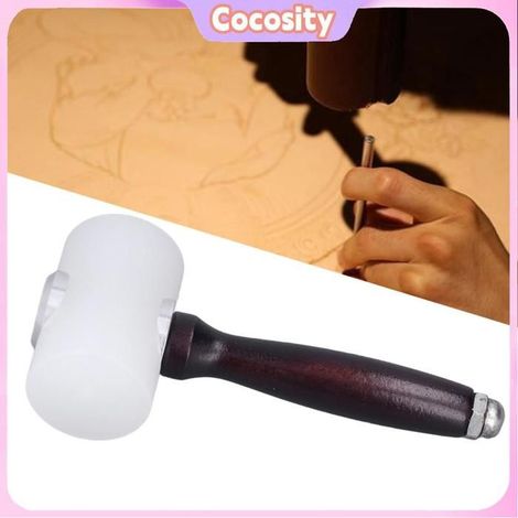 Cocosity Marteau de sculpture en cuir en nylon Maillet de Marteau de Sculpture en Cuir, Marteau de Sculpture en outillage (1/5)