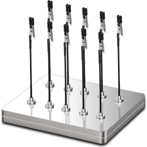 Troisième main professionnelle avec base magnétique. 10 Pince crocodile flexible, - idéale pour les aides à la soudure (1/4)