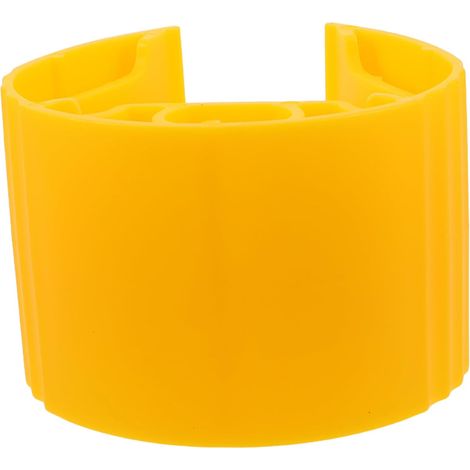 Protection de poteaux et poutres verticales en plastique jaune haute v