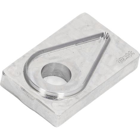 Matrice de découpe en forme de goutte d'eau, en acier allié, pour la création de bijoux et autres loisirs créatifs. Idéale pour la découpe de trous dans le cuir. Parfaite pour les travaux manuels et l (1/5)