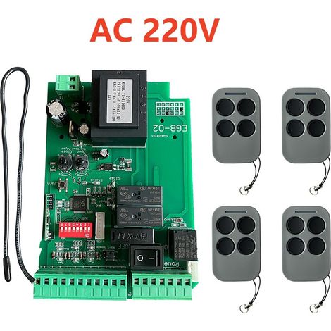 Accessoire pour automatisation et domotique, équipement de commande et de sécurité pour la maison,220V Board with 4 RF (1/5)