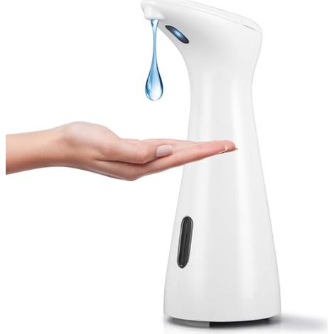 Automatischer Seifenspender, 200 ml Flüssigseifenspender mit Infrarotsensor, IPX6 wasserdichter berührungsloser Seifenspender, geeignet für Küche, Badezimmer (1/5)