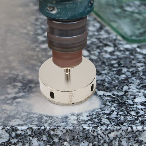 95-mm-Bohrer zum Bohren von Glas, Diamantschleifmittel, Bohrwerkzeug für Marmor, Fliesen und Glas (1/5)