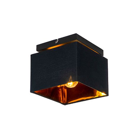 Moderne Deckenleuchte schwarz mit Gold - VT 1 (1/4)